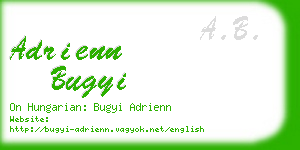 adrienn bugyi business card